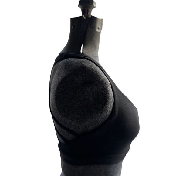 Just Fab Black Strappy Back Sports Bra Extra Small - Picture 3 of 9